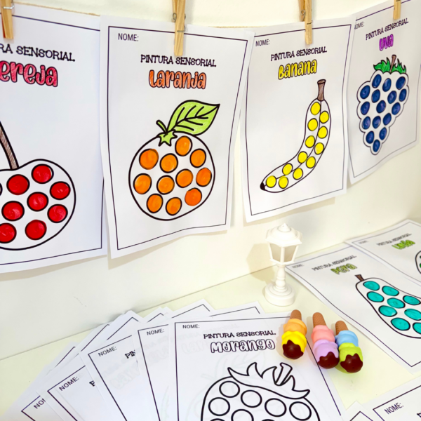 Atividades de Pintura Sensorial – Tema Frutas - Image 4
