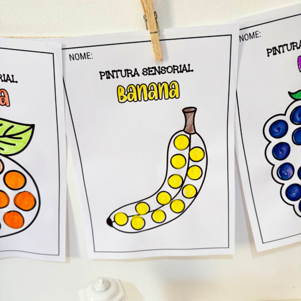 Atividades de Pintura Sensorial – Tema Frutas - Image 2