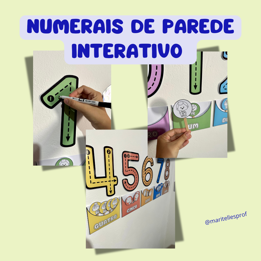 Numerais de Parede Interativo
