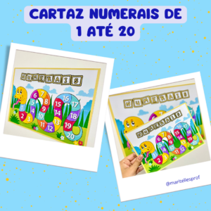 Cartaz Numerais de 1 a 20