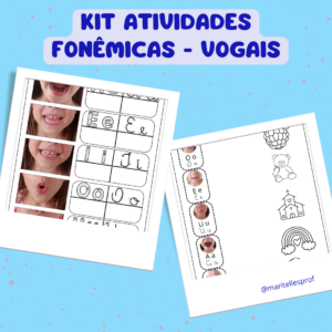 Caderno de Atividades fonêmicas - Vogais