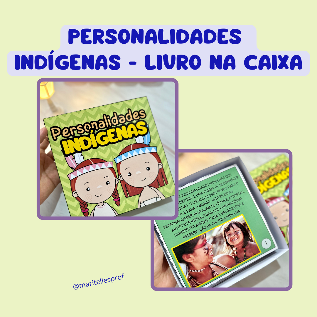 Personalidades indígenas - Livro na Caixa