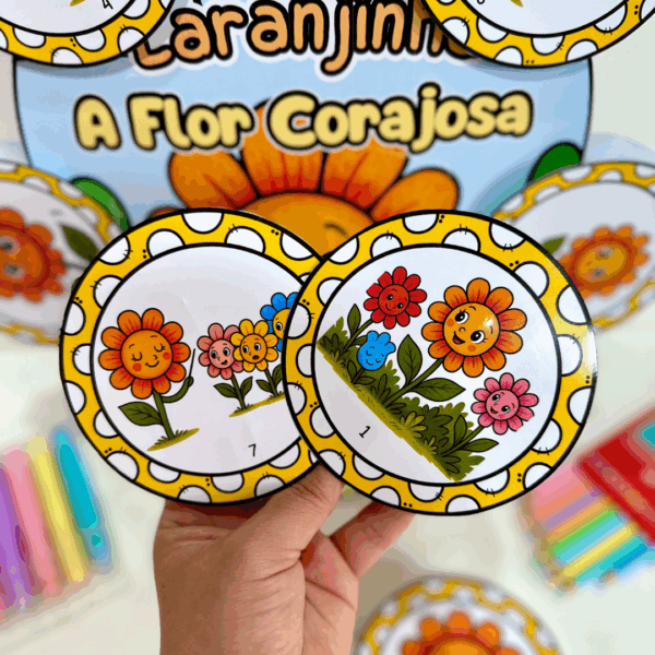 LUVA DA HISTÓRIA “LARANJINHA, A FLORZINHA CORAJOSA” – MAIO LARANJA - Image 7
