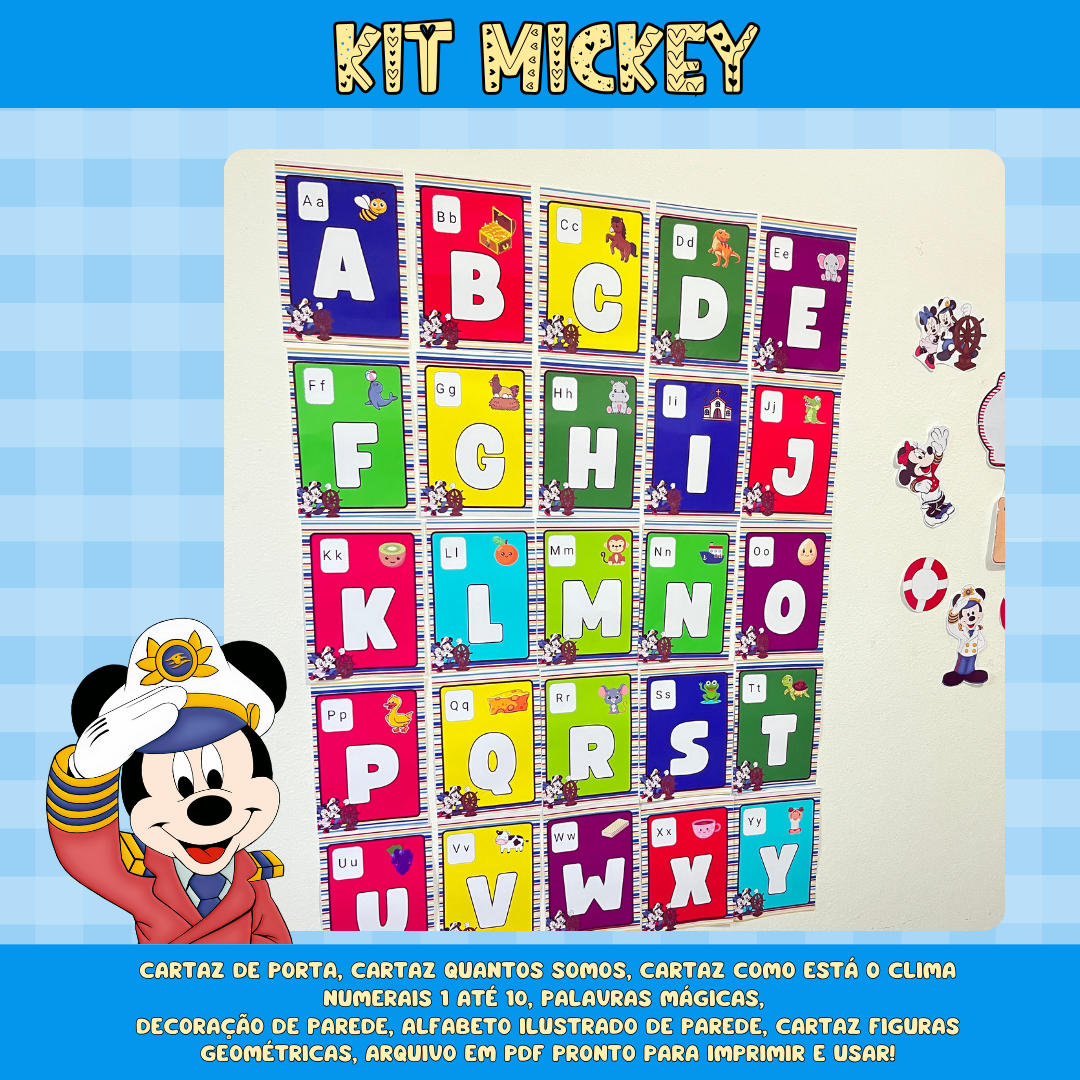 kit ornamentação de sala Mickey - Imagem 2
