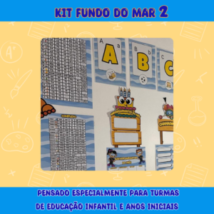 KIT Ornamentação de Sala Fundo do Mar 2