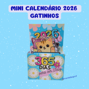Mini calendário gatinhos