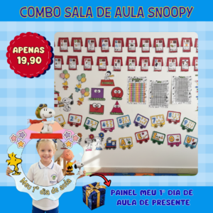 Combo Ornamentação de Sala  Snoopy