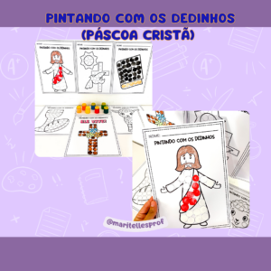 Pintando com os dedinhos (Páscoa Cristã)
