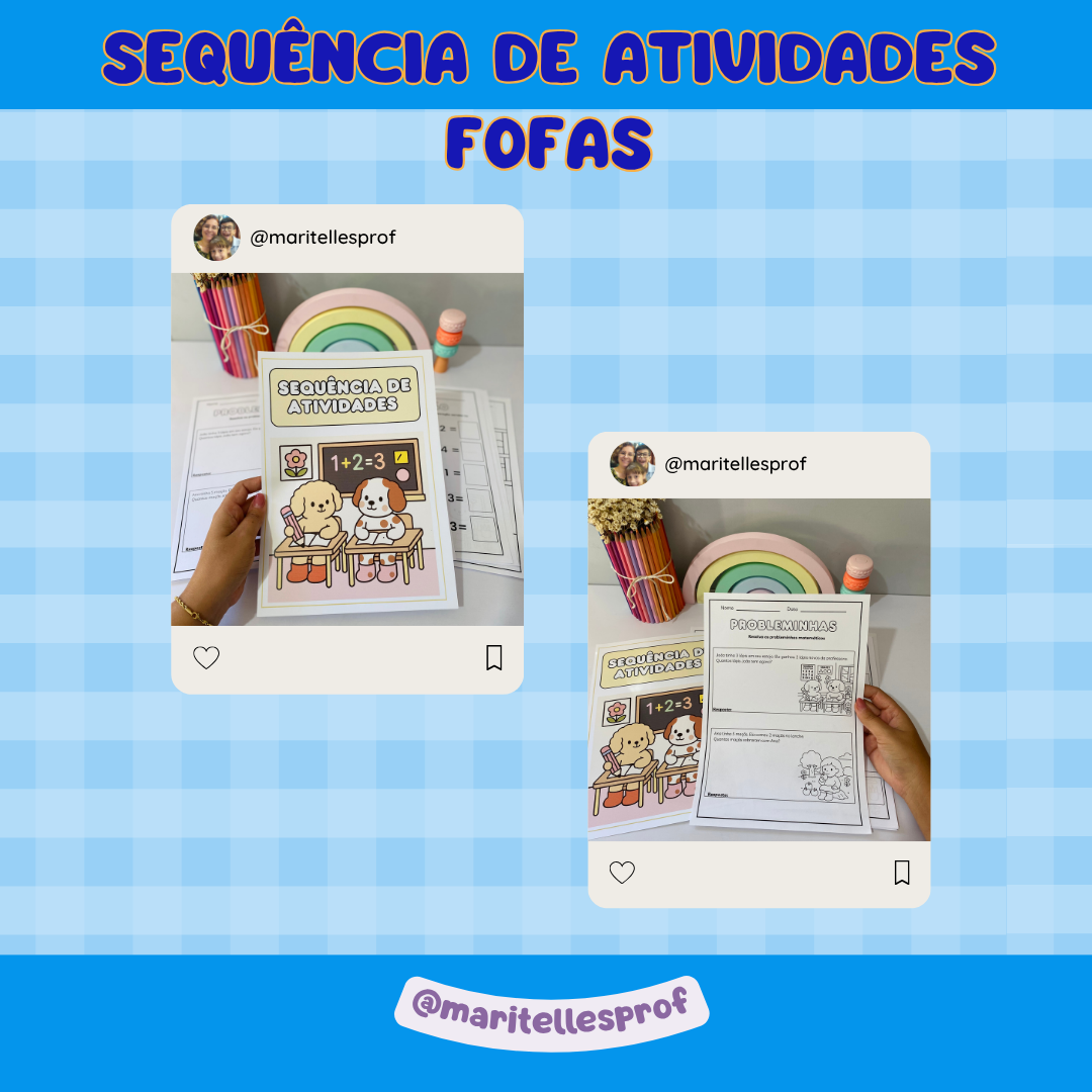 Sequência de Atividades Fofas