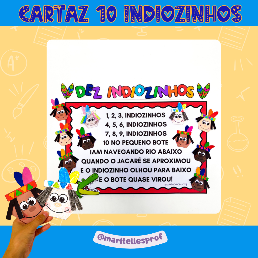 Cartaz 10 Indiozinhos