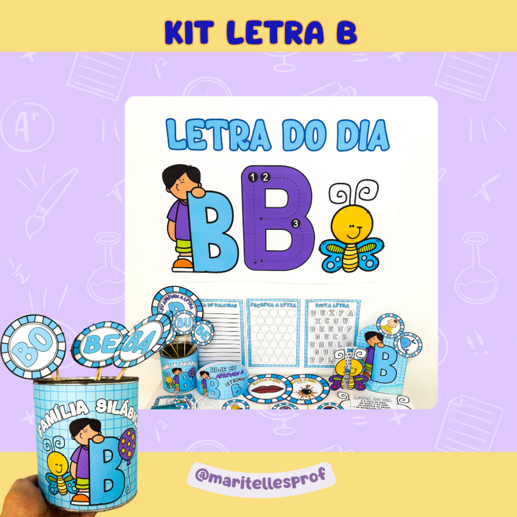 Kit Letras Kit Letra B - Mari Telles prof