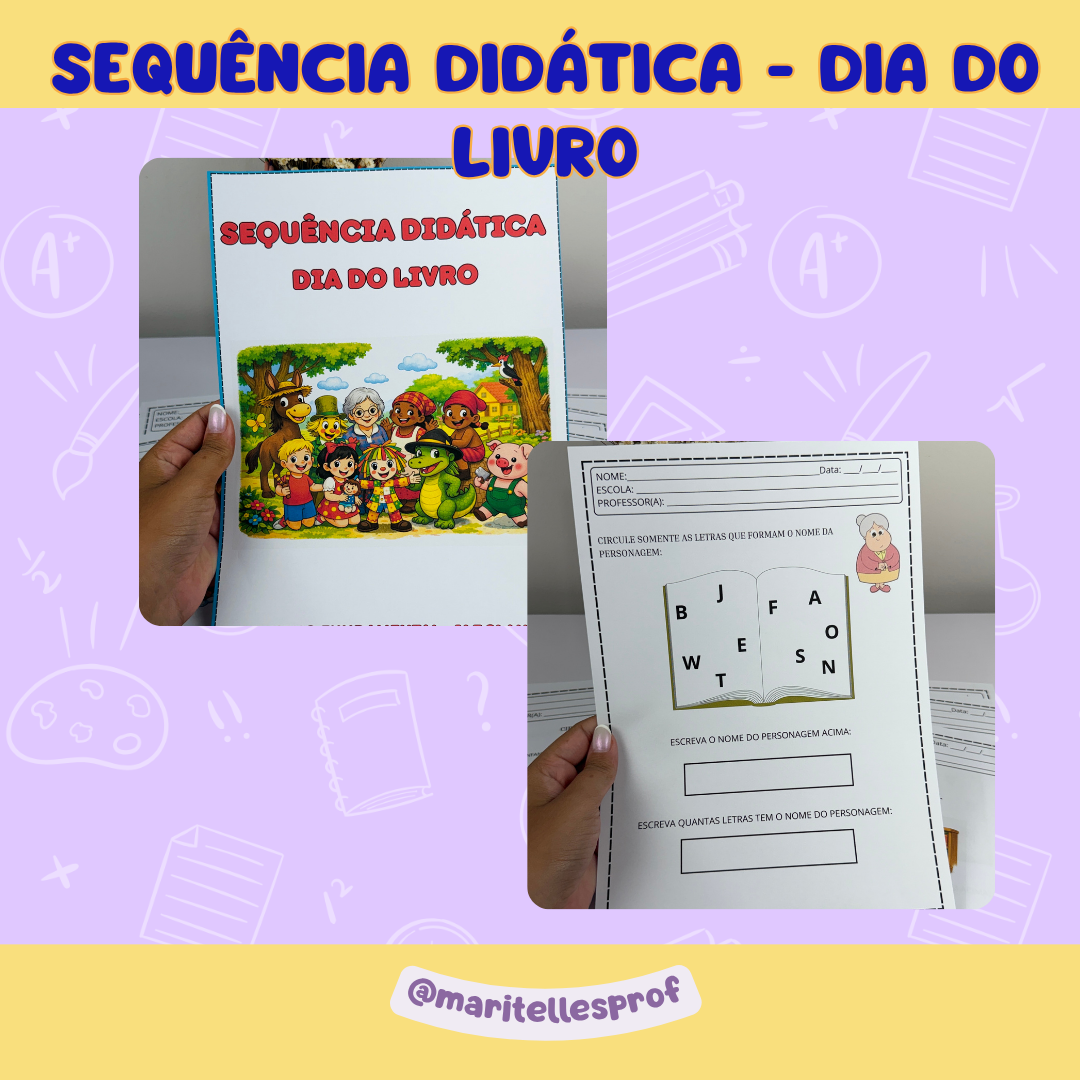 Sequência didática - dia do livro