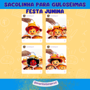 SACOLINHA PARA GULOSEIMAS FESTA JUNINA