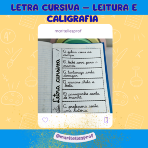 LETRA CURSIVA – LEITURA E CALIGRAFIA