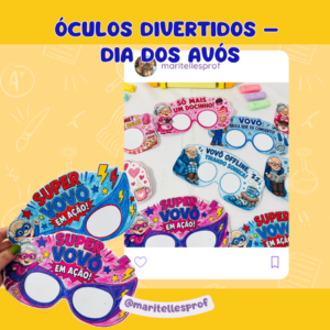 ÓCULOS DIVERTIDOS – DIA DOS AVÓS