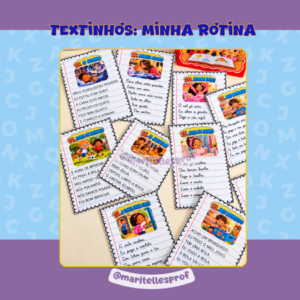 TEXTINHOS: MINHA ROTINA